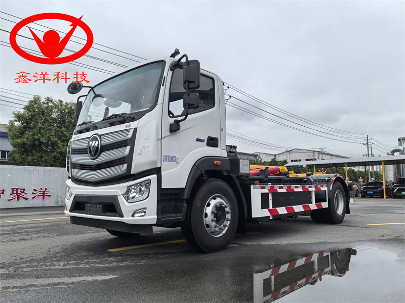 纯电动欧曼勾臂垃圾车