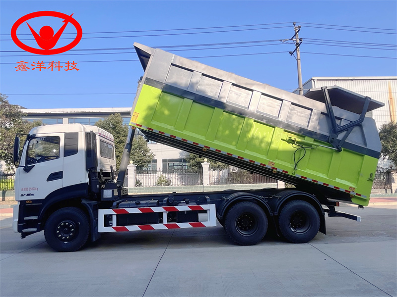 东风天锦后八轮对接式垃圾车